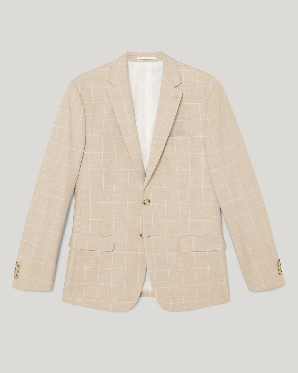 Windowpane Check Tailored Jacket, Natural Windowpane, hi-res